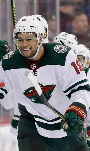 Kahkonen has 32 saves, Suter scores, Wild win